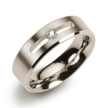 boccia-0101-26-titan-ring-6mm-mit-diamant-0-02ct image 1