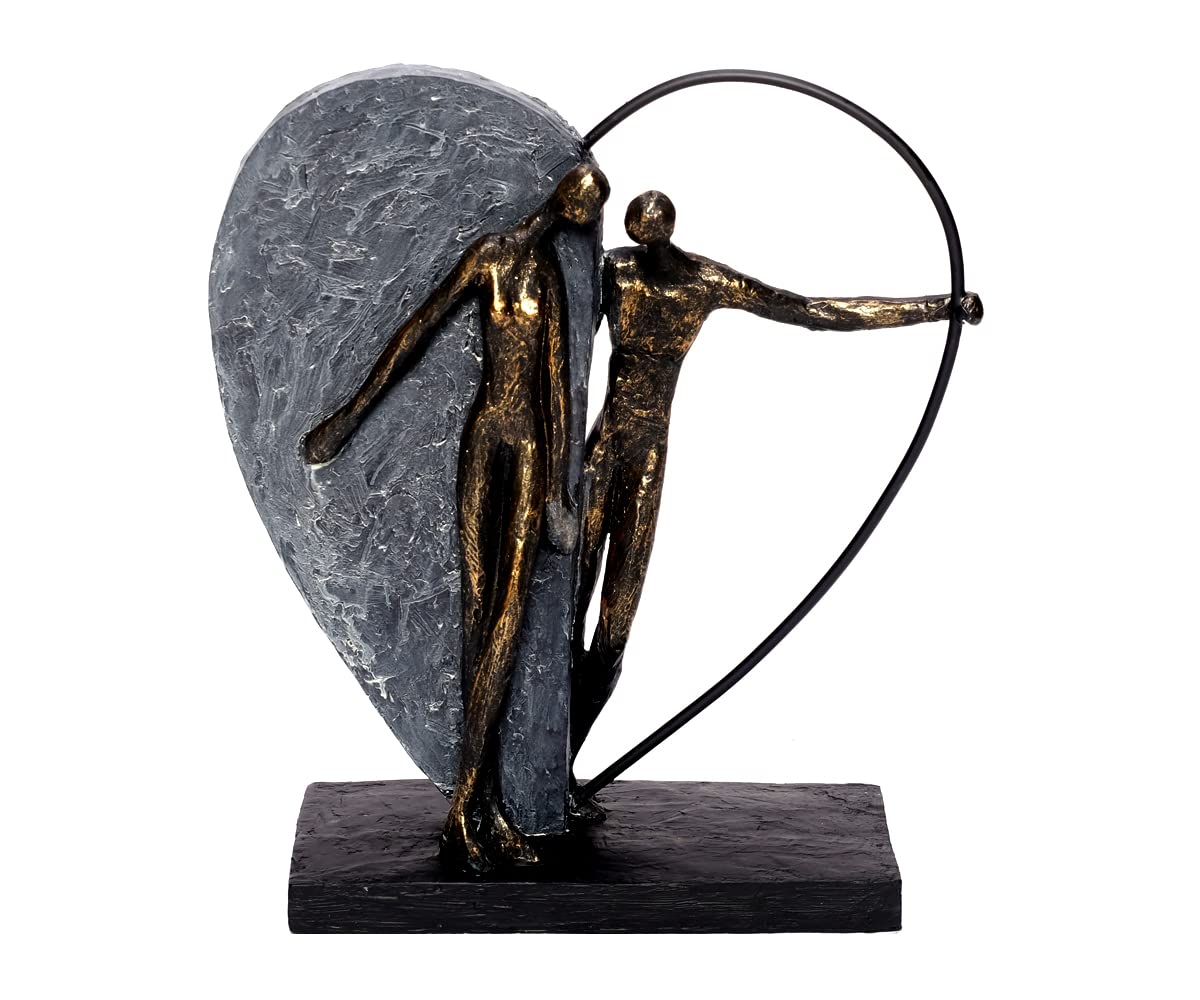 brillibrum-herz-skulptur-variante-1-bronze-aus-polyresin-liebespaar-31-cm image 1