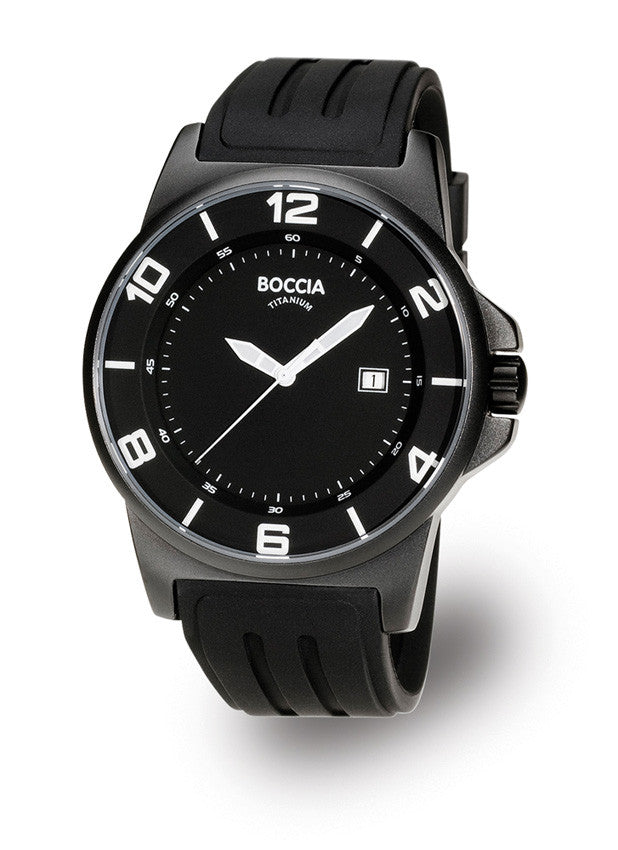 boccia-3535-02-id-titanium-herrenuhr-45mm-schwarz-kautschuk image 2