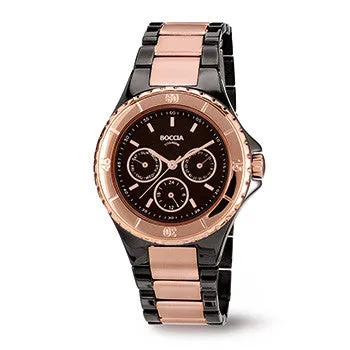 boccia-3760-02-titanium-uhr-unisex-42mm-schwarz-ros-gold image 1