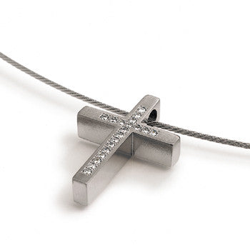 boccia-0713-02-titan-kreuz-anh-nger-geb-rstet-mit-19-diamanten-0-10-ct image 2