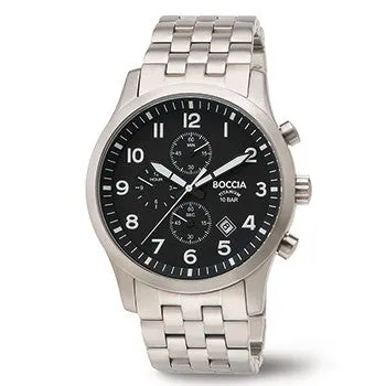boccia-3755-02-herren-titan-chronograph-schwarz image 1