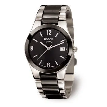 boccia-3189-02-damen-titan-keramik-uhr-schwarz image 1