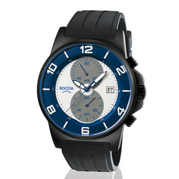 boccia-3777-16-herren-titan-chronograph-45-mm-mit-kautschukband image 1