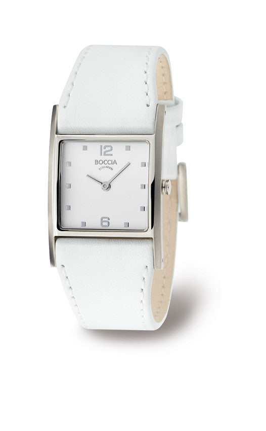 boccia-3160-01-damen-titan-uhr-tank-wei-leder-27-mm image 2
