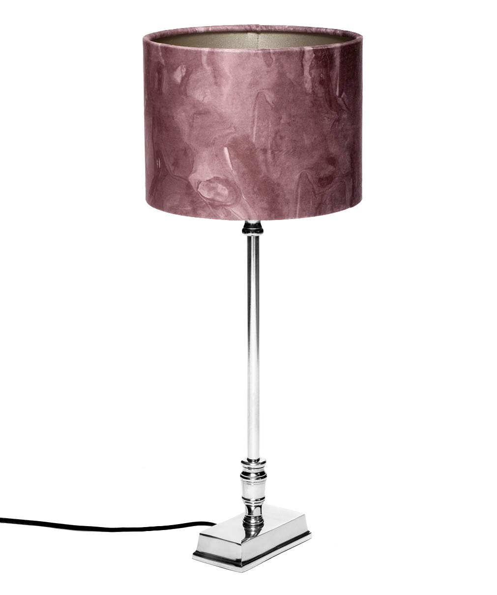 brillibrum-tischleuchte-altrosa-velours-marble-e27-rechteckiger-fu image 2