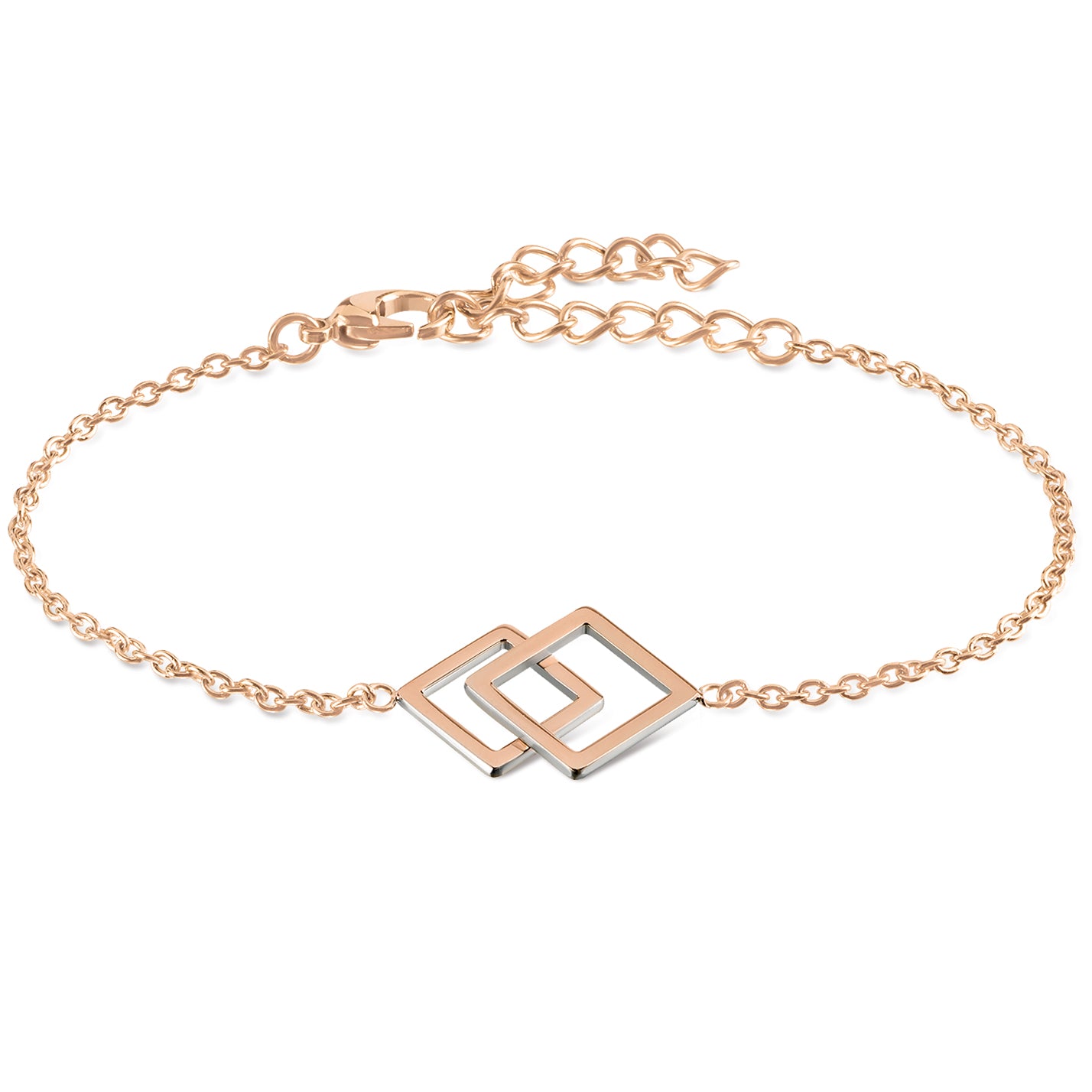 boccia-03021-02-titan-armband-ros-gold-poliert-doppel-viereck image 3