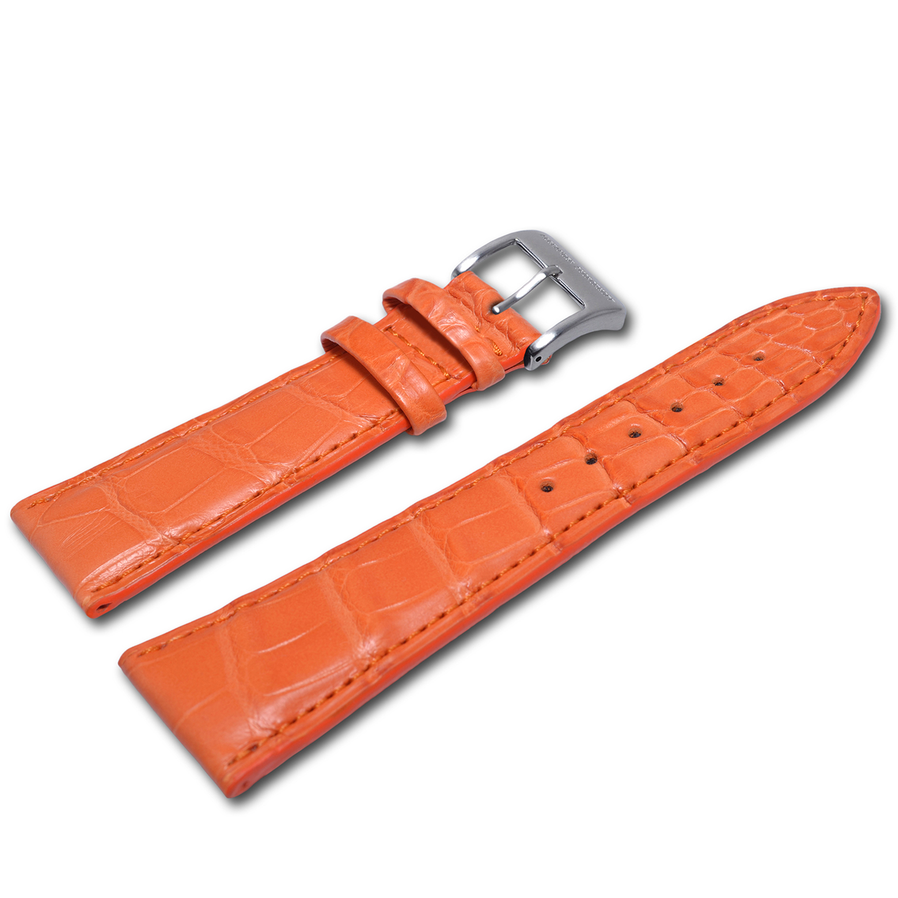 alexander-shorokhoff-alligatorlederband-orange-24-mm-75x115-mm image 1