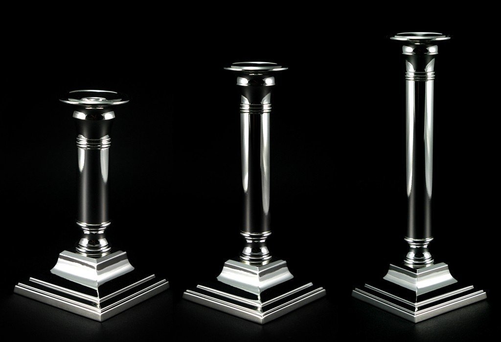 brillibrum-kerzenleuchter-19-3-cm-edel-versilbert-eckig-f-r-stabkerzen image 1