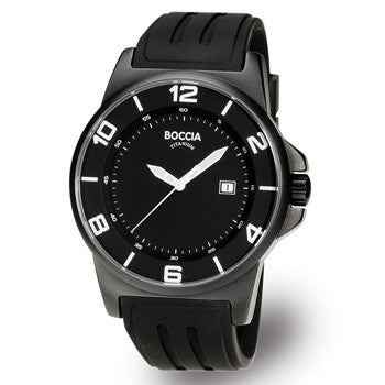 boccia-3535-02-id-titanium-herrenuhr-45mm-schwarz-kautschuk image 1