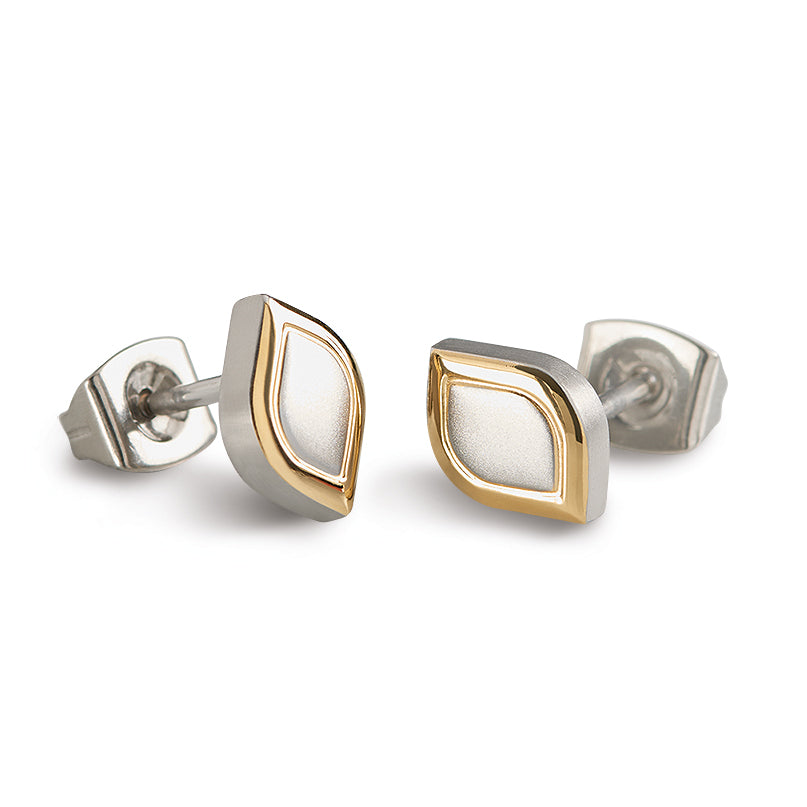 boccia-05011-02-titanium-ohrstecker-tulpe-6x8-mm-teilvergoldet image 2