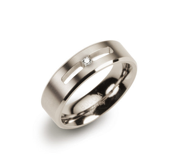 boccia-0101-26-titan-ring-6mm-mit-diamant-0-02ct image 2