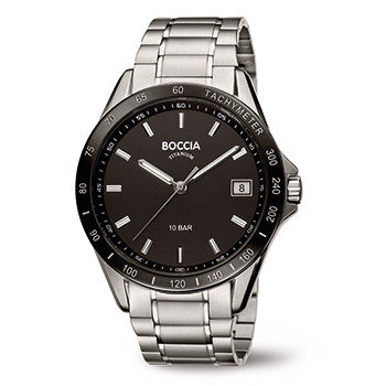 boccia-3597-02-herren-titan-chrono-look-uhr-tachymeter image 1