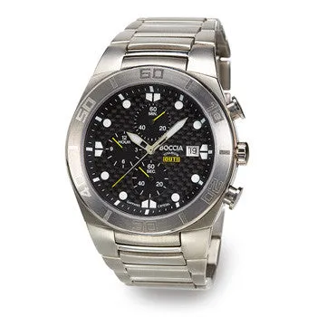 boccia-3779-03-herren-titan-chronograph-41-5-mm-schwarz-grau image 1
