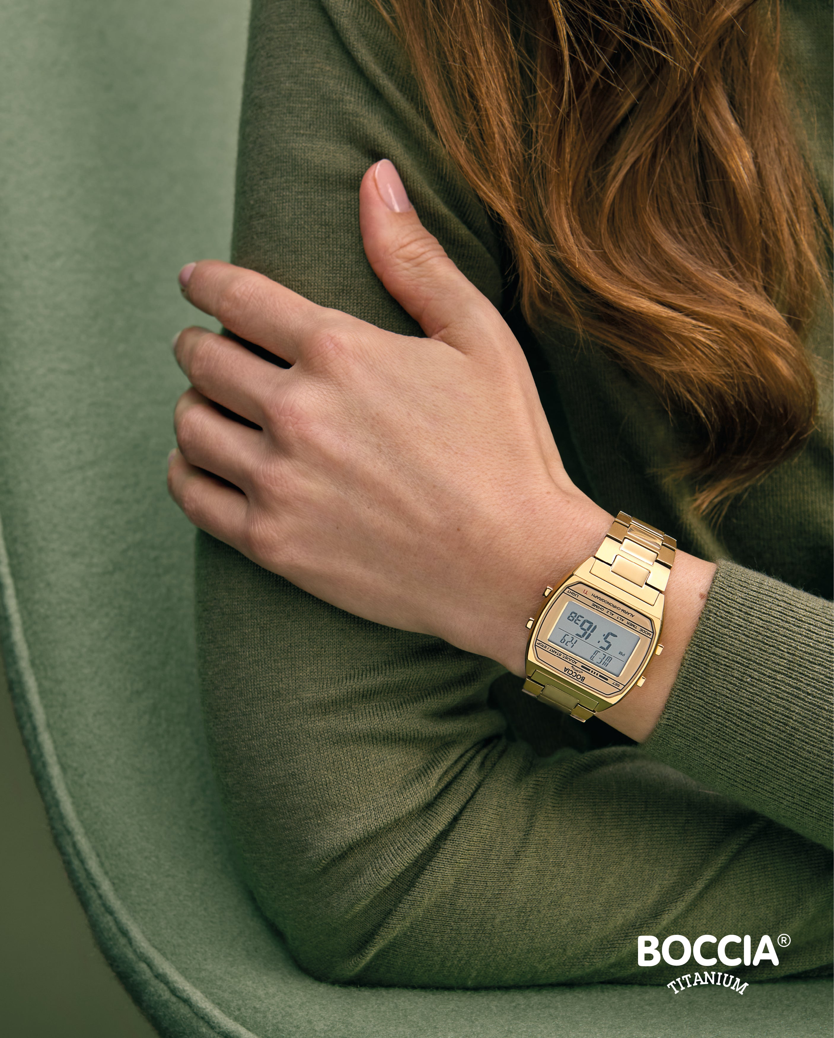 boccia-3738-08-titanium-digitaluhr-gold-unisex-chronograph image 2