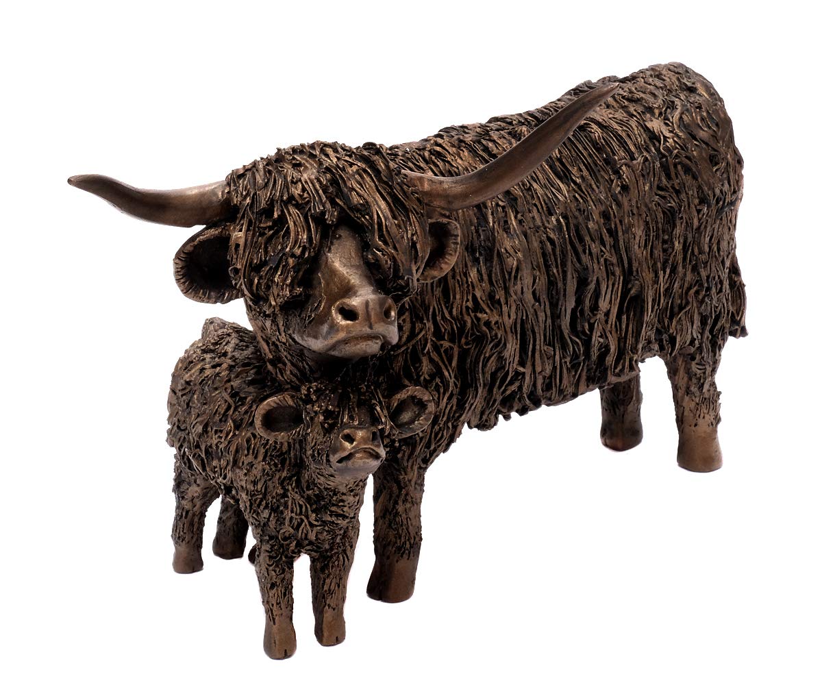 brillibrum-deko-skulptur-highland-kuh-mit-kalb-modell-1 image 2