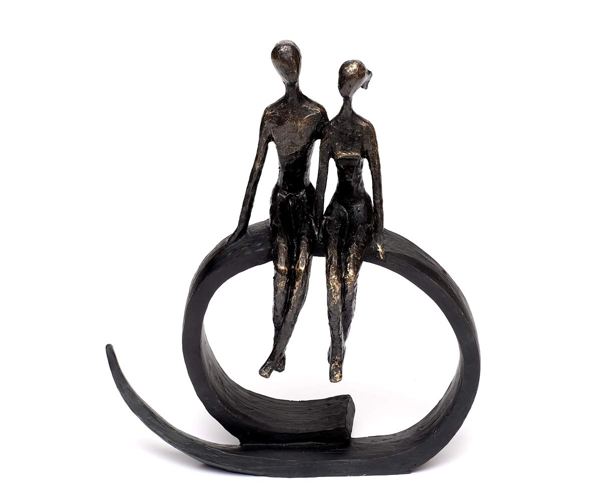 brillibrum-skulptur-liebespaar-bronze-polyresin-35-cm image 1