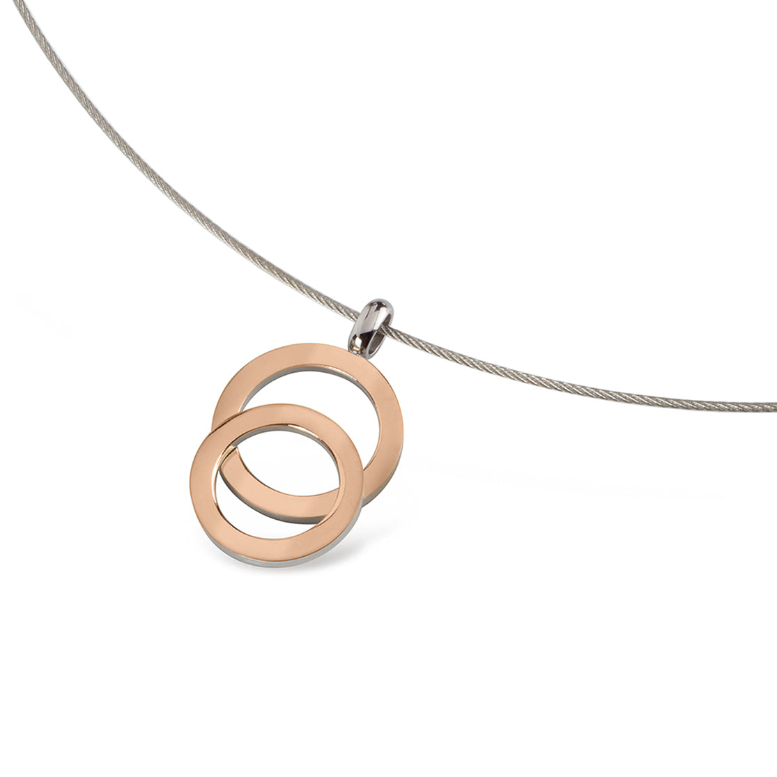 boccia-07021-03-titanium-anh-nger-double-circle-ros-gold-15-5x26-mm image 3