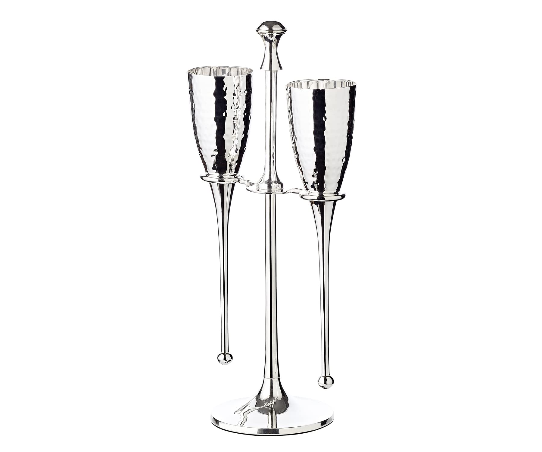 brillibrum-design-2er-set-sektkelche-versilbert-geh-mmert-mit-st-nder-metall-sek image 7
