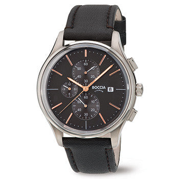 boccia-titanium-herren-chronograph-3756-02-braun-leder image 1