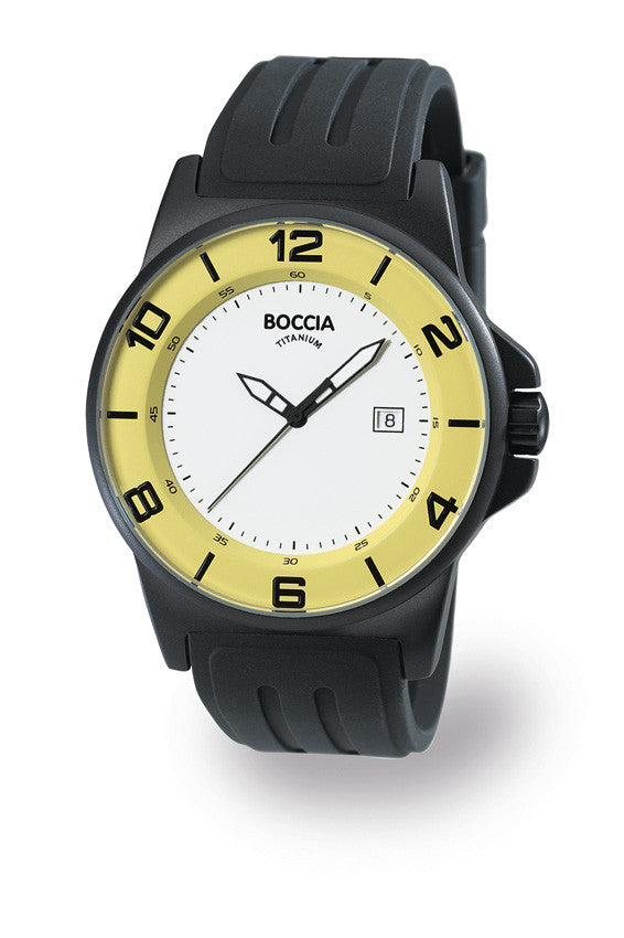 boccia-id-3535-18-herren-titanium-uhr-wei-gelb-45-mm image 2