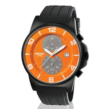 boccia-3777-18-id-titan-herren-chronograph-45-mm-orange-schwarz-kautschuk image 1