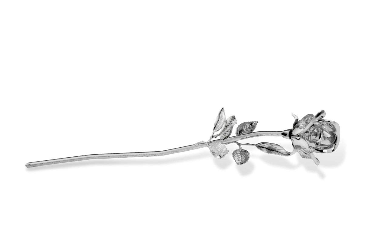 brillibrum-design-metall-rose-versilbert-30-cm-mit-kristallglas-silber image 3