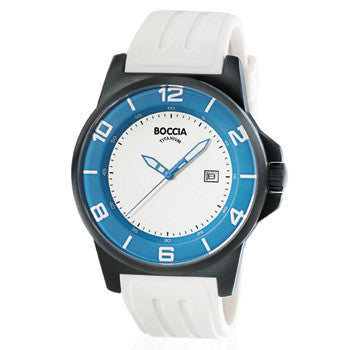 boccia-id-3535-49-titanium-herrenuhr-wei-blau-kautschuk-45-mm image 1