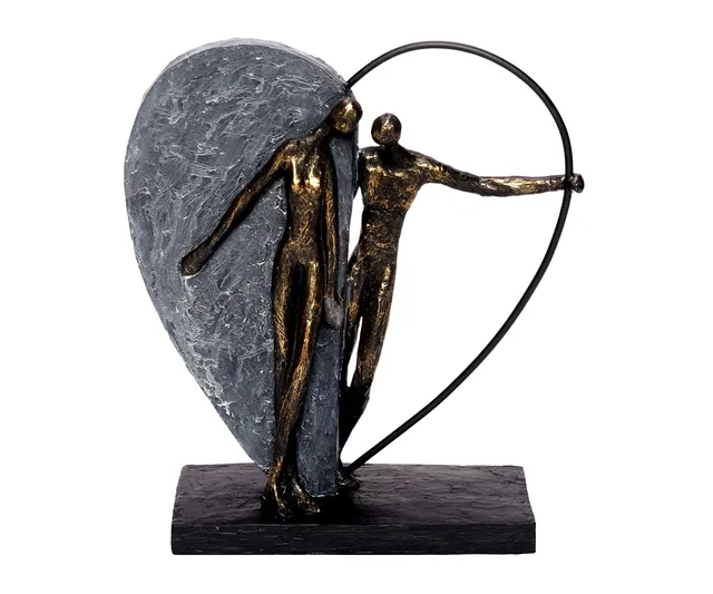 brillibrum-herz-skulptur-variante-1-bronze-aus-polyresin-liebespaar-31-cm image 1
