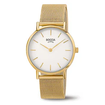 boccia-titanium-3281-06-damen-titanuhr-wei-gold-mesh-32-mm image 1