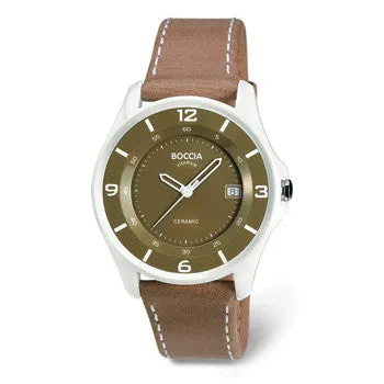 boccia-3226-05-titanium-unisex-uhr-keramik-beige image 1