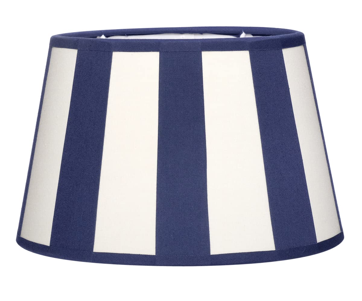 brillibrum-lampenschirm-gestreift-oval-22x15-cm-blau-creme-e14-e27 image 1