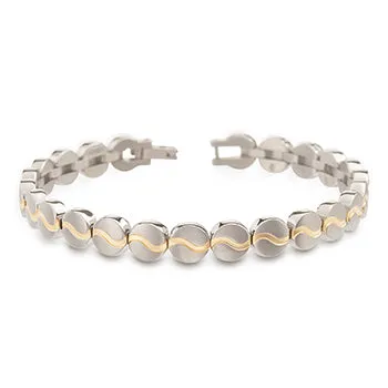 boccia-03023-02-titanarmband-rundglieder-goldswirl-8mm image 1