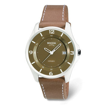 boccia-3226-05-titanium-unisex-uhr-keramik-beige image 1
