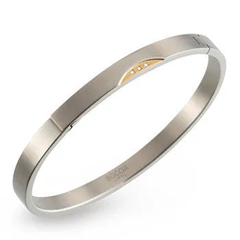 boccia-03006-03-titanium-armreif-mit-gold-und-diamanten image 1