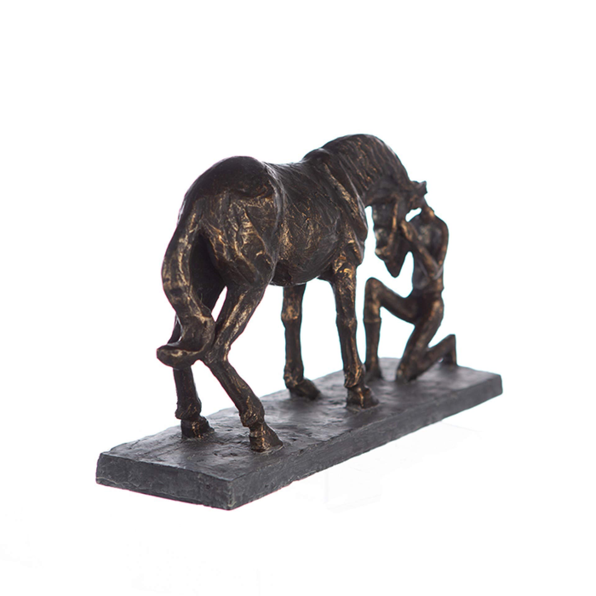 brillibrum-pferde-skulptur-bronzefarben-aus-polyresin-pferd-m-dchen-32-cm image 6