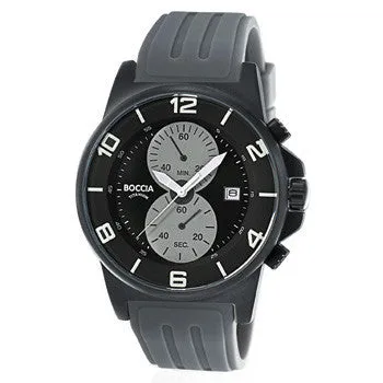 boccia-id-titanium-3777-07-herren-chronograph-titan-kautschuk-45-mm image 1