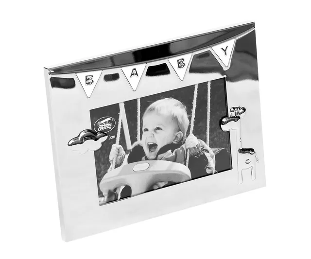 brillibrum-baby-bilderrahmen-silber-mit-wunschgravur-10x15 image 1