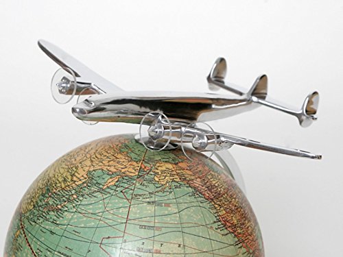 brillibrum-design-globus-mit-metall-flugzeug-art-d-co-antiklook-rotierende-weltk image 6