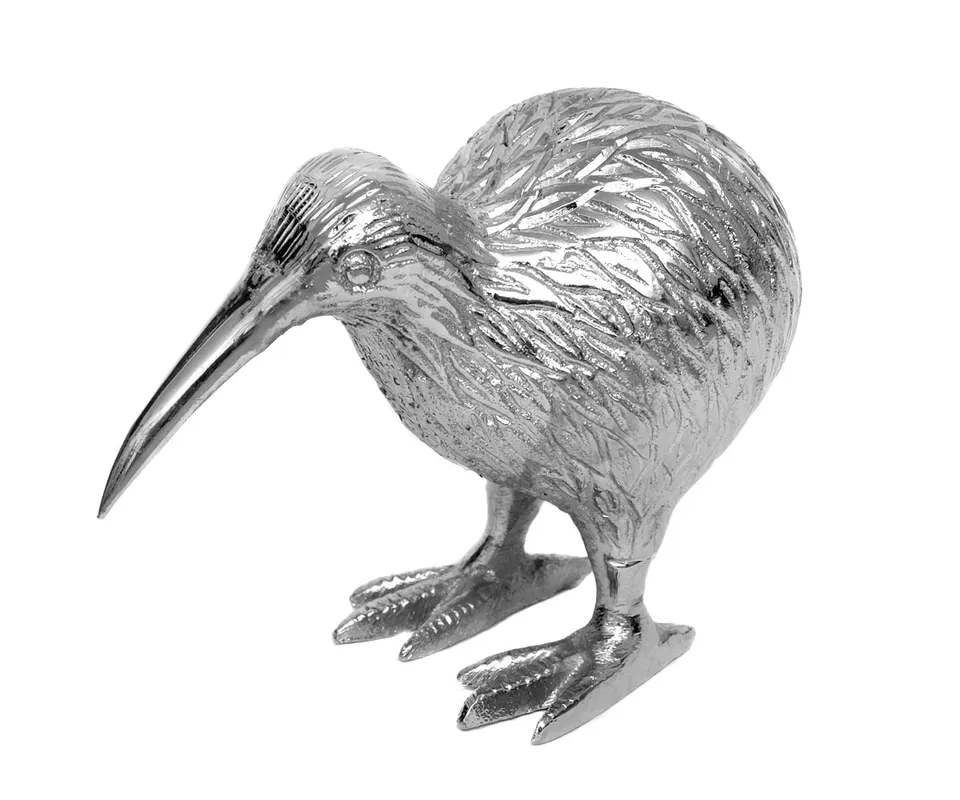 brillibrum-kiwi-vogel-dekofigur-metall-silber-9x9x12-cm-gl-cksbringer image 1