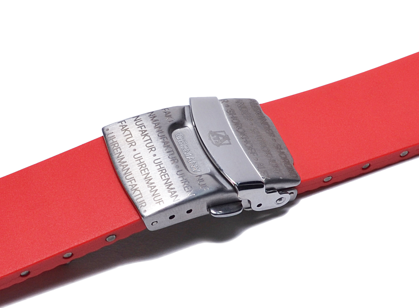 alexander-shorokhoff-rotes-kautschukband-20-mm-mit-faltschlie-e image 3