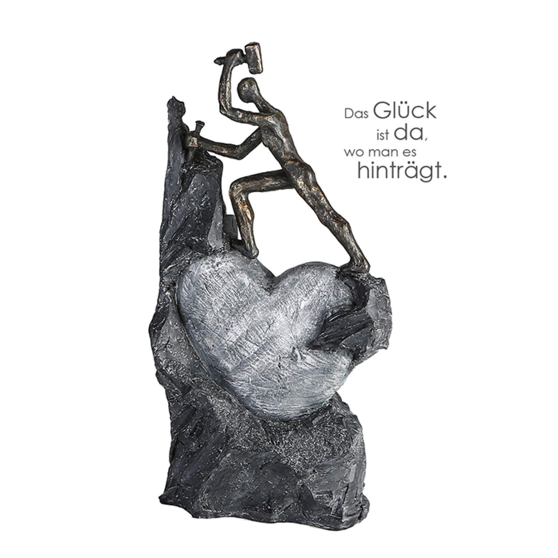 brillibrum-herz-skulptur-polystone-bronzefarben-37-cm-love image 2