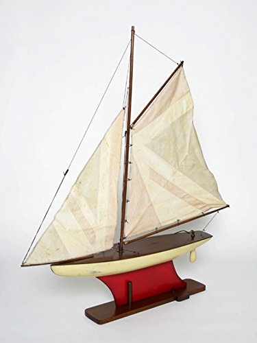 brillibrum-modellschiff-segelboot-holz-yacht-union-jack-vintage-look-klein-60-cm image 5