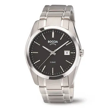 boccia-3608-04-titanium-herrenuhr-schwarz-mit-datum-40-mm image 1