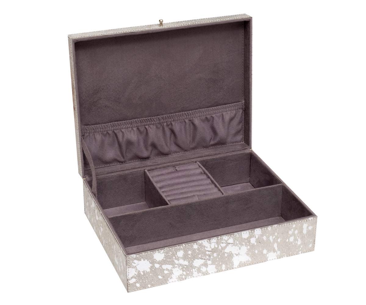 brillibrum-schmuck-organizer-leder-beige-kuhfell-schmuckkasten image 1