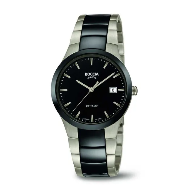 boccia-3639-01-titan-herrenuhr-schwarz-keramik-saphir-39-mm image 1