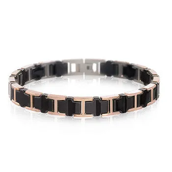 boccia-0388-04-titanium-armband-schwarz-keramik-ros-gold-8-mm image 1