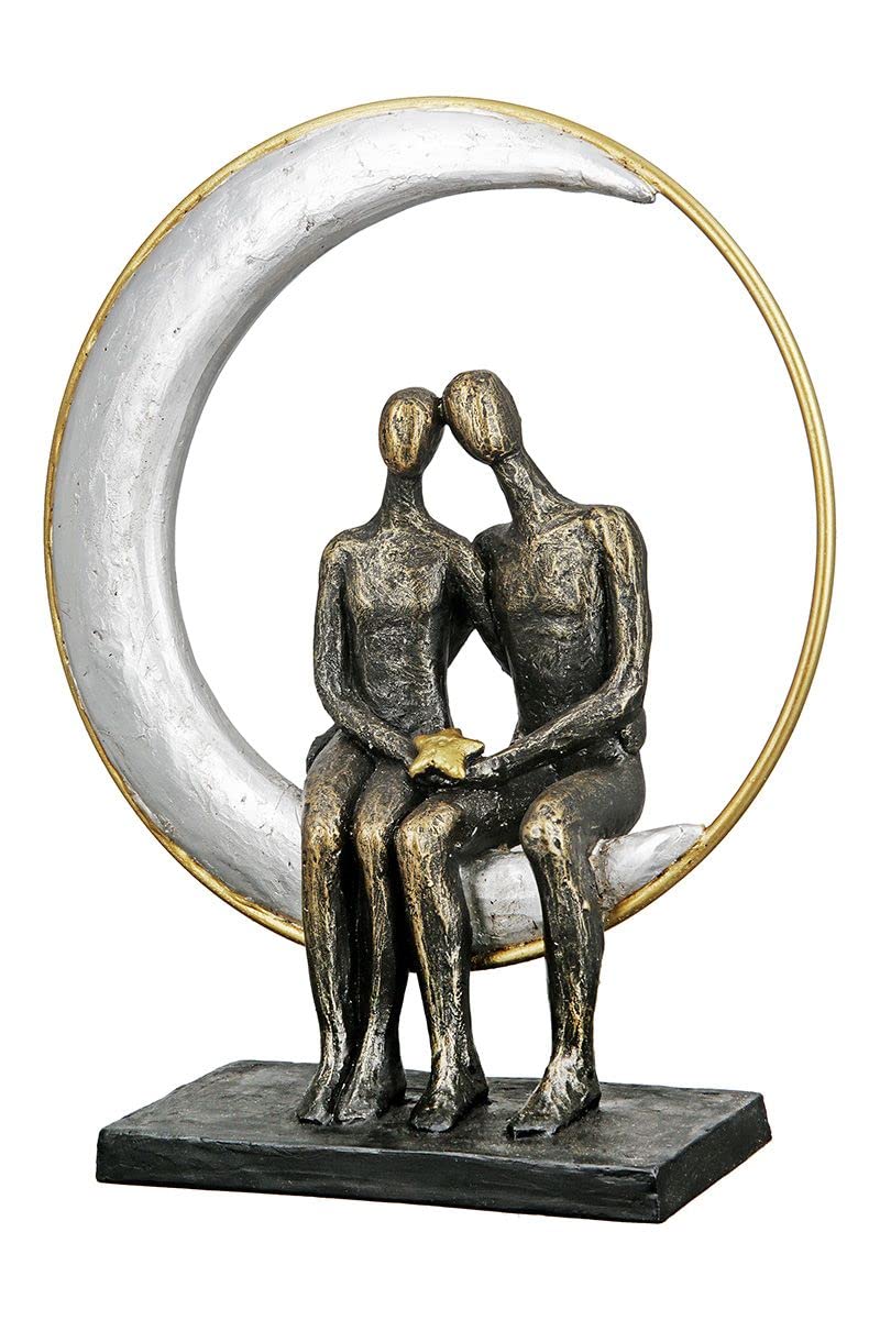 brillibrum-skulptur-liebespaar-mond-schaukel-variante-2-polyresin-bronze-31x9x32 image 5