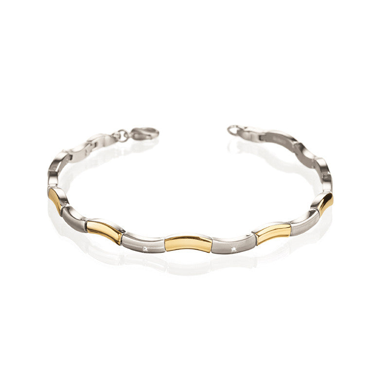 boccia-titanium-armband-0370-04-wellen-diamant-bicolor image 2