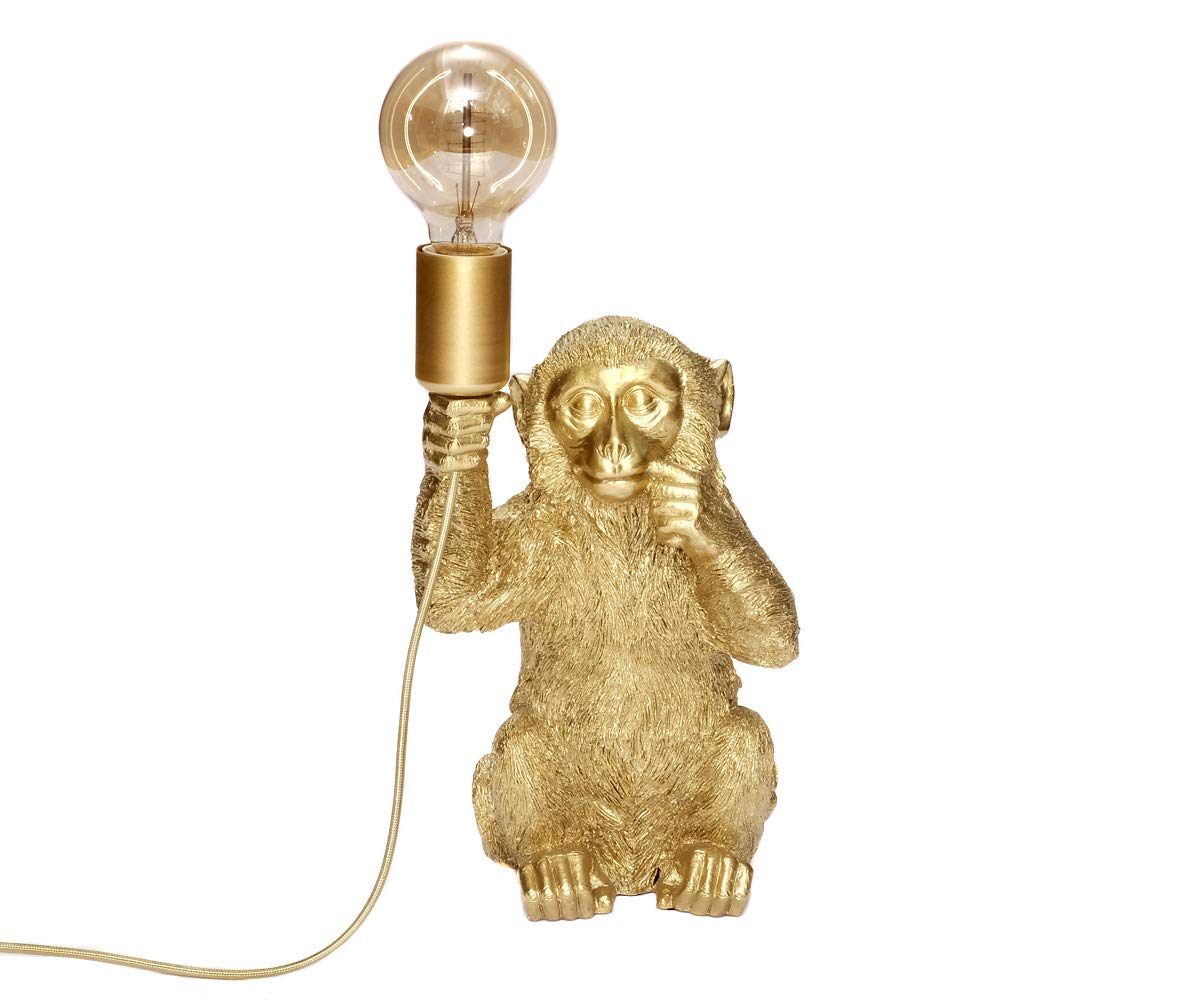 brillibrum-monkey-lamp-tischlampe-sitzender-affe-34-cm-gold-e27 image 3